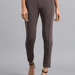 W Grey Regular Fit Leggings-image-21