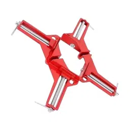 TileMaster Adjustable Corner Clamp Set 90° 3 mm Throat Depth 7.5 cm Clamping Iron Red, TM-32 (Set of 2)-17