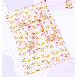 SafeChamp Lite Air Baby 4 Piece Bedding Set with Pillow And 2 Bolsters  - Orange-picture-18
