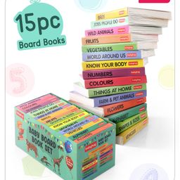 Babyhug Board Books Set of 15 - English-5
