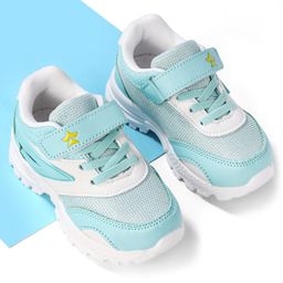 Cute Walk by Babyhug Sneakers With Velcro Closure Solid - Green & White-image-3