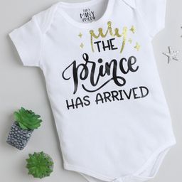 TINY MINY MEE Cotton Half Sleeves Glitter Text Printed Onesie  - White-image-7