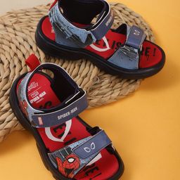 Kidsville Marvel Featuring  Spiderman Printed Sandals - Navy Blue-image-29