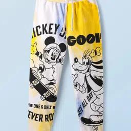 HoneyHap Disney Knit Full Length Track Pant With Mickey Mouse & Friends Graphics - Multicolour-picture-4