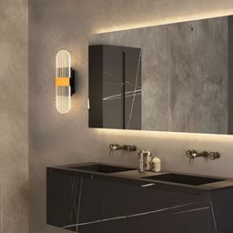 KINIS Transparent Cylinder Shaped Acrylic Wall Lamp-image-1