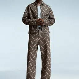 Bershka Men Tailored Jacket with Patchwork-picture-47
