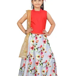 BAESD Girls Ready to Wear Lehenga & Blouse With Dupatta-image-70