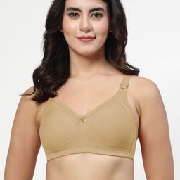 LILY Full Coverage Non Padded Non-Wired Back Closure Minimizer Bra image 2