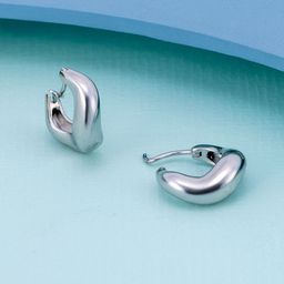 Kushal's Fashion Jewellery Gold-Plated Contemporary Hoop Earrings-image-23
