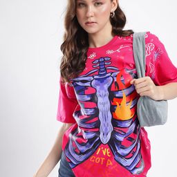 Stylecast X Hersheinbox Modern Touch Graphic Printed Oversized T-shirt-image-23