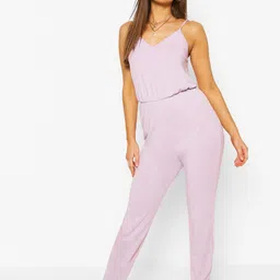 Boohoo Shoulder Straps Basic Jumpsuit-28