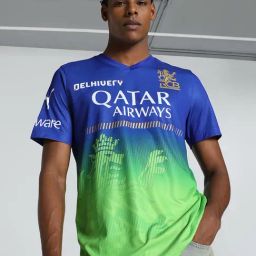 Puma x RCB 2024 Blue Regular Fit Green Replica Jersey-image-28
