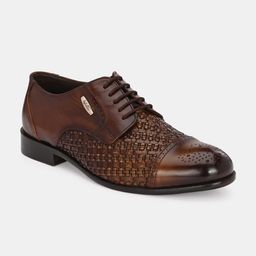 Lafattio Men Leather Formal Brogues-image-32
