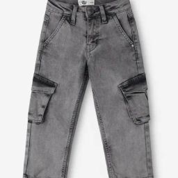 The Souled Store Boys Grey Regular Fit Pants-image-11