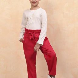 Biba Girls Beige Cotton Embroidered Casual Top and Tees-image-16
