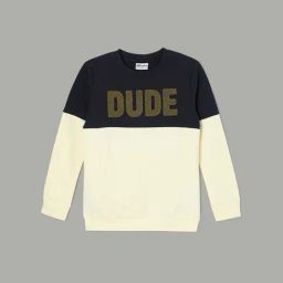 Fame Forever by Lifestyle Boys Beige & Blue Cotton Color Block Full Sleeves-image-62
