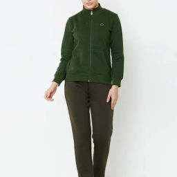 Sweet Dreams Olive Regular Fit Winterwear Tracksuit-image-46