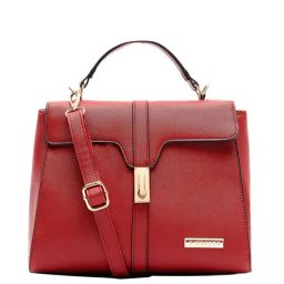 Giordano Maroon Solid Medium Handbag-image-6