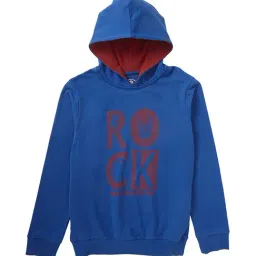Cub McPaws Kids Navy Printed  Hoodie-image-58