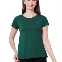 Soie Green Cotton T-Shirt-46