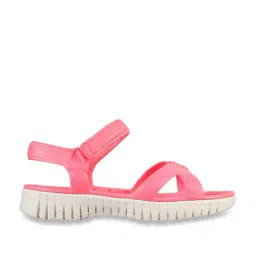 Skechers Women's GO WALK SMART FOAMIES - ALOHA Neon Pink Sports Sandals-image-43