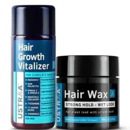 Ustraa Hair Growth Vitalizer & Hair Wax for Wet Look-10