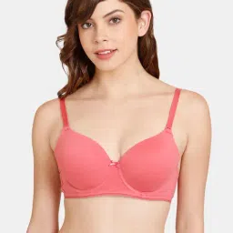 Rosaline by Zivame Pink Under-Wired T-Shirt Bra-picture-45