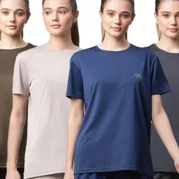 Vimal Jonney Multicolor Logo Print T-Shirt (Pack of 4)-image-21