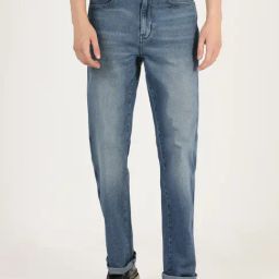 Wrangler Blue Comfort Fit Low Rise Jeans-image-59