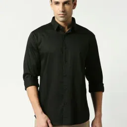 Dragon Hill Black Slim Fit Shirt-image-49