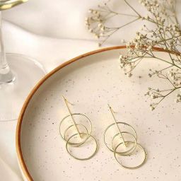 Priyaasi Gold Contemporary Drop Earring-38
