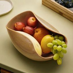 Trovea's Dust Brown Ceramic Fruit Bowl-43