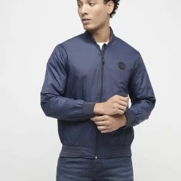 Produkt By Jack & Jones Mid Blue Regular Fit Bomber Jacket-image-30