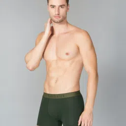 Van Heusen Colour Fresh Breathable Solid AIR Series Trunks - Olive Forest image 3