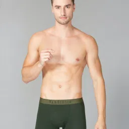 Van Heusen Colour Fresh Breathable Solid AIR Series Trunks - Olive Forest image 1