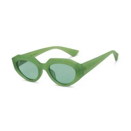 Vincent Chase HOLIDAY EDIT Green Geometric Polarised and UV Protected Lens Sunglasses for Women-image-29