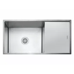 CERA Maximus Single Bowl Sink With Drain Board 1015 x 510 mm Silver, B4711509SF-picture-31