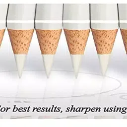 Apsara Glass Marking Pencils, White - Pack of 10-35