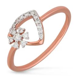 Malabar Gold and Diamonds 18k IGI Certified Diamond Rose Gold Ring for Women-picture-17