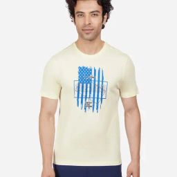 Skechers Off White Regular Fit Printed Crew T-Shirt-11