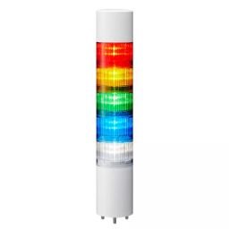 Patlite Signal Tower Light with Buzzer/Flashing, 60 mm 24 V DC Red, Amber, Green, Blue, White, LR6-502WJBW-RYGBC-image-12