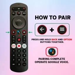 CRYSTONICS Voice & Google Assistant Remote Compatible for Airtel Xstream Box (Black) image 2