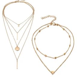 YouBella Stylish Necklace Chains Combo of 2-22