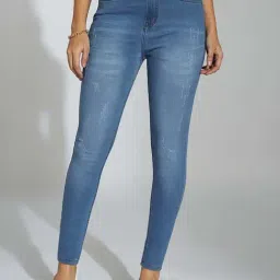 Miss Chase Blue Plain Jeans-picture-14
