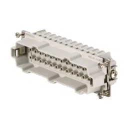 Weidmuller HEAVY DUTY INSERT, PLUG, 24+PE, 20-12AWG, HDC HE 24 MC-22