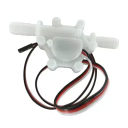 EFT Water Flow Sensor 5-24 V Working Voltage 6.5 mm Input/Output Diameter, White image 2