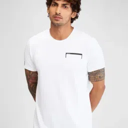 Spykar White Slim Fit T-Shirt-picture-23