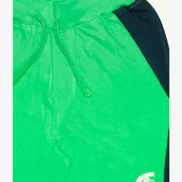 Kiddopanti Boys Green & Red Color Block Shorts (Pack Of 2) image 5