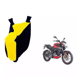 Auto Pearl Waterproof Two Wheeler Cover For Bajaj Pulsar NS 160 (Yellow & Blue)-image-36