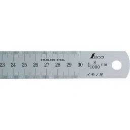 Shinwa Rules Stainless Steel Imono Scale cm Display Silver, 68536447-image-1
